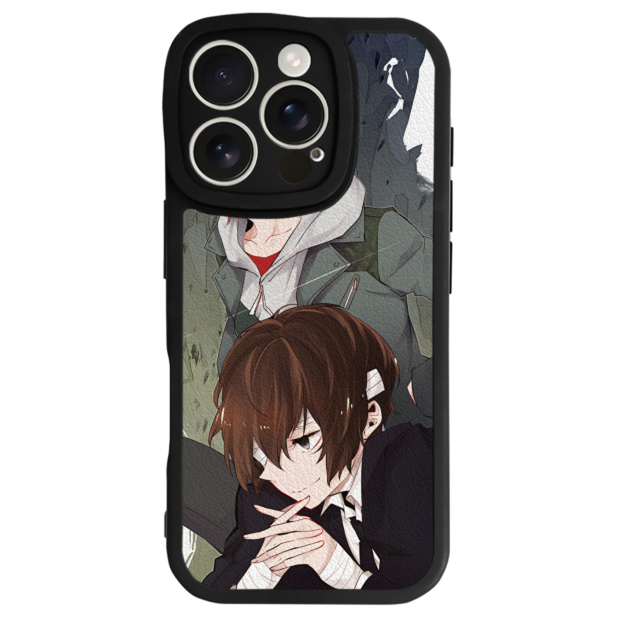 （画像用） 文豪ストレイドッグス Bungo Stray Dogs 【iPhone 16シリーズ対応】シリコンスマホケース（レザー調） 材質：シリコン